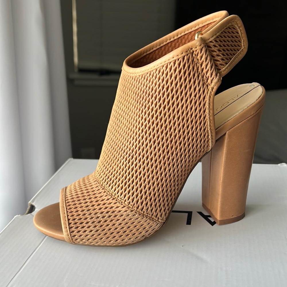 Tan booties